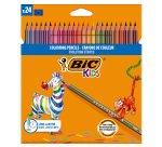 Matita colorata Evolution Stripes - colori assortiti - Bic - conf. 24 pezzi