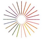 Matita colorata Evolution Stripes - colori assortiti - Bic - conf. 24 pezzi