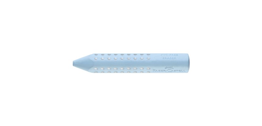 Gomma a forma di matita Grip 2001 - 90 x15 x15 mm - blue - Faber-Castell