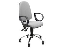 Seduta operativa Jupiter JPLY - con braccioli fissi - PPL - grigio chiaro - Unisit