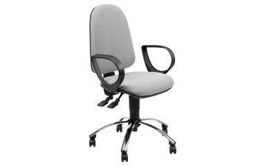 Seduta operativa Jupiter JPLY - con braccioli fissi - PPL - grigio chiaro - Unisit