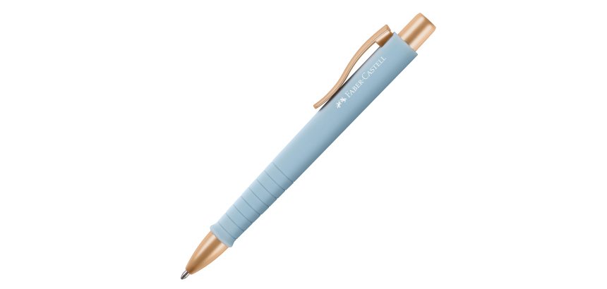 Penna a sfera a scatto Poly Ball - punta 0,7 mm - fusto sky blue - Faber-Castell