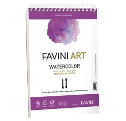 Blocco spiralato Watercolor - 23 x 29,7 cm - 300 gr - 20 fogli - Favini Art
