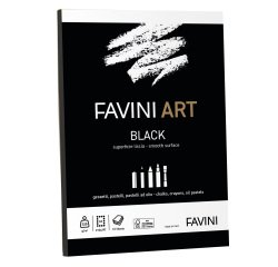 Album collato Black - A4 - 320 gr - 10 fogli - Favini Art