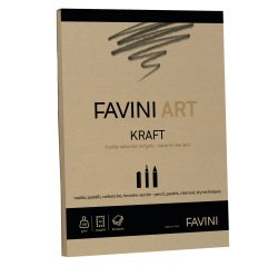 Blocco collato Kraft - A4 - 120 gr - 50 fogli - Favini Art