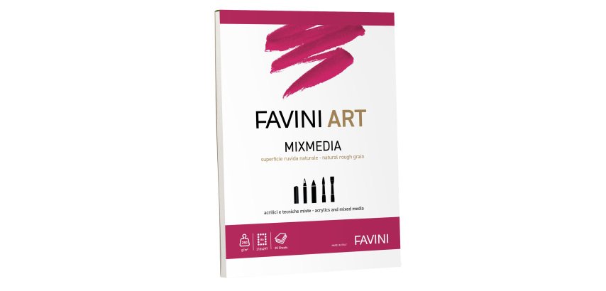 Album collato Mix Media - A4 - 250 gr - 20 fogli - Favini Art