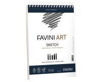 Blocco spiralato Sketch - 23 x 29,7 cm - 90 gr - 40 fogli - Favini Art