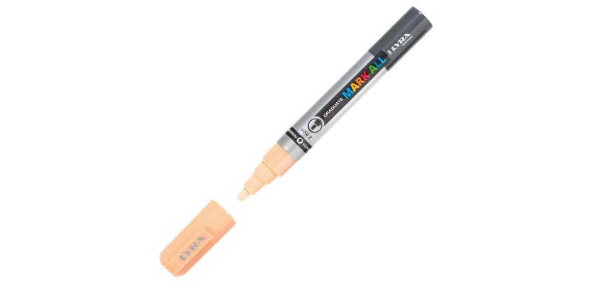 Marcatore a base d'acqua Graduate Mark All  - punta tonda 2mm - rosa pesca - Lyra