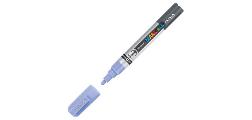 Marcatore a base d'acqua Graduate Mark All  - punta tonda 2mm - indaco - Lyra