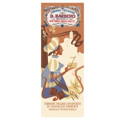 Tavoletta torrone friabile - ricoperto di cioccolato - in astuccio - 170 gr - Barbero