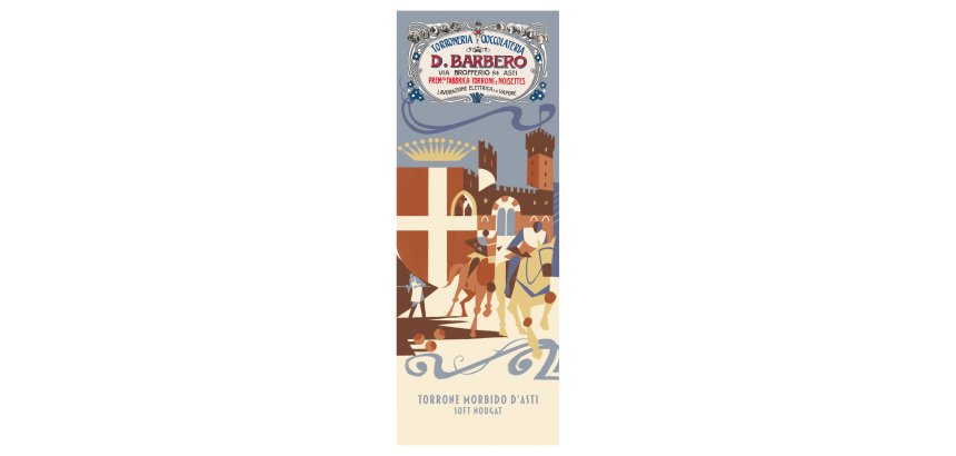 Tavoletta torrone morbido - con nocciole IGP - in astuccio- 150 gr - Barbero