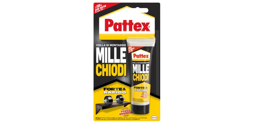 Colla Pattex Millechiodi forte e rapido - 100 gr - Pattex