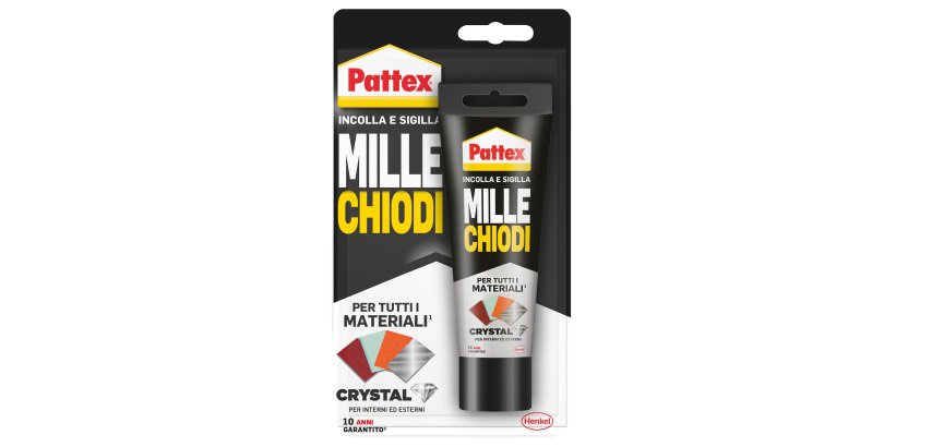 Colla Pattex Millechiodi Crystal - 90 gr - trasparente - Pattex