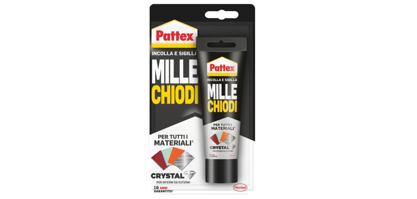 Colla Pattex Millechiodi Crystal - 90 gr - trasparente - Pattex