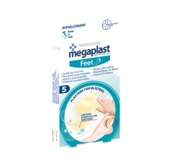 Cerotto idrocolloidale per vesciche Megaplast - PU traspirante - PVS - conf. 5 pezzi