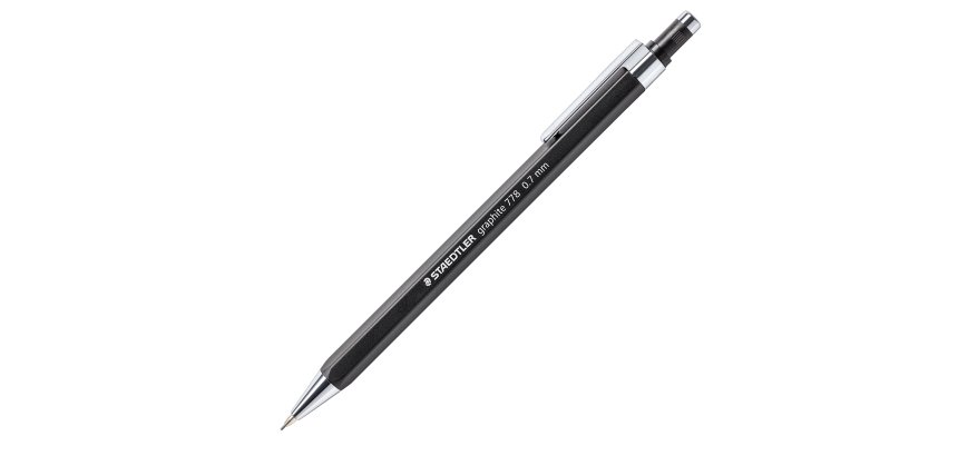 Portamine Grafite 778 - mina 0,7 mm - fusto nero opaco - Staedtler