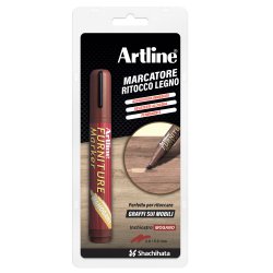 Marcatore permanente per legno Furniture Marker - punta a scalpello - tratto 2,0-5,0 mm - mogano - Artline