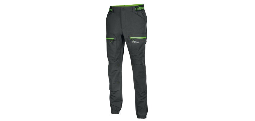 Pantalone da lavoro U-Power Horizon, nero/verde