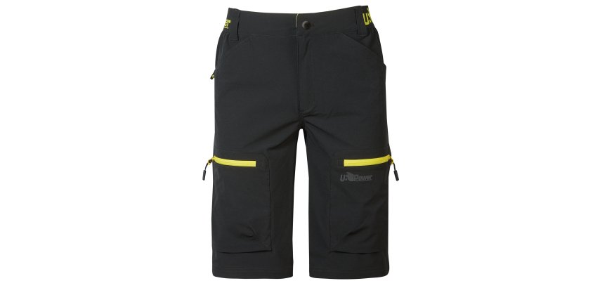 Bermuda U-Power Ares, nero/giallo