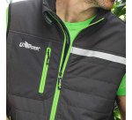 Gilet U-Power Wall, grigio/verde