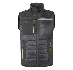Gilet U-Power Wall, grigio/verde