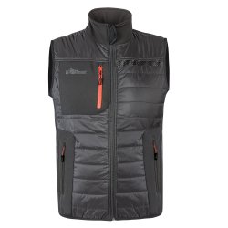 Gilet U-Power Wall, grigio/arancio