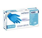 Guanti monouso Reflexx® N80 in nitrile azzurro, 100 unità