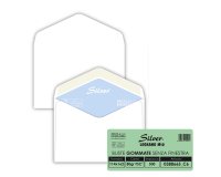 Busta Busta Silver FSC - senza finestra - gommata - 11,4 x 16,2 cm - 80 gr - bianco - Pigna Envelopes - conf. 500 pezzi