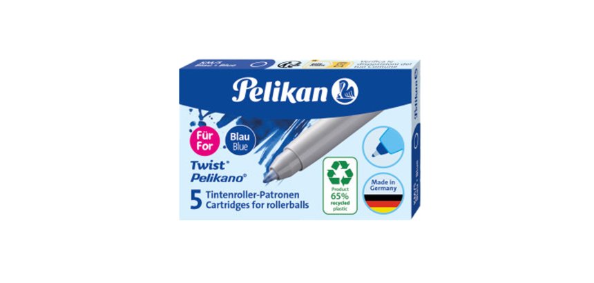 Cartuccia sferografica KM5 ECO - blue royal - Pelikan - conf. 5 pezzi