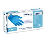 Guanti monouso Reflexx® N80 in nitrile azzurro, 100 unità