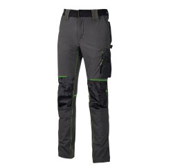 Pantalone da lavoro U-Power Atom, grigio/verde