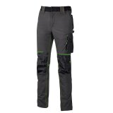 Pantalone da lavoro U-Power Atom, grigio/verde