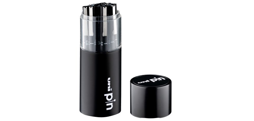 Pin fineliner - 11 gradazioni assortiti - nero - Uni Mitsubishi - gift box 11 pezzi