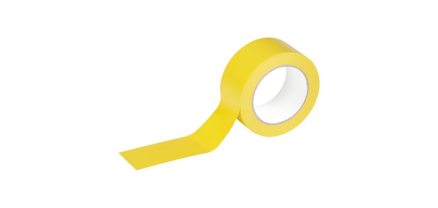 Nastro adesivo DURALINEBASIC 50/016 - removibile - 5 cm x 33 m - giallo - Durable