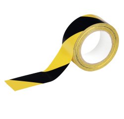 Nastro adesivo DURALINEBASIC 50/016 - removibile - 5 cm x 33 m - giallo/nero - Durable