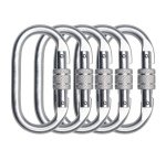 Moschettone a vite - acciaio - Deltaplus - conf. 5 pezzi