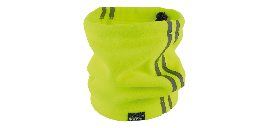 Scaldacollo - alta visibilità - taglia unica - pile - giallo fluo - U-Power