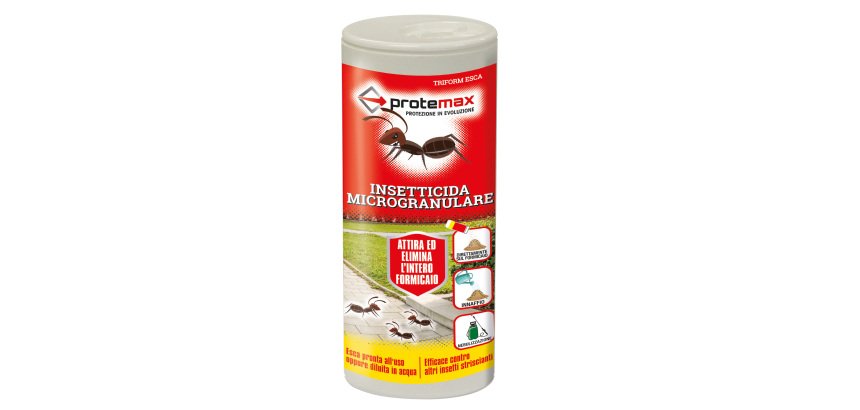 Insetticida microgranulare per formiche e insetti striscianti - in barattolo - 250 gr - Protemax