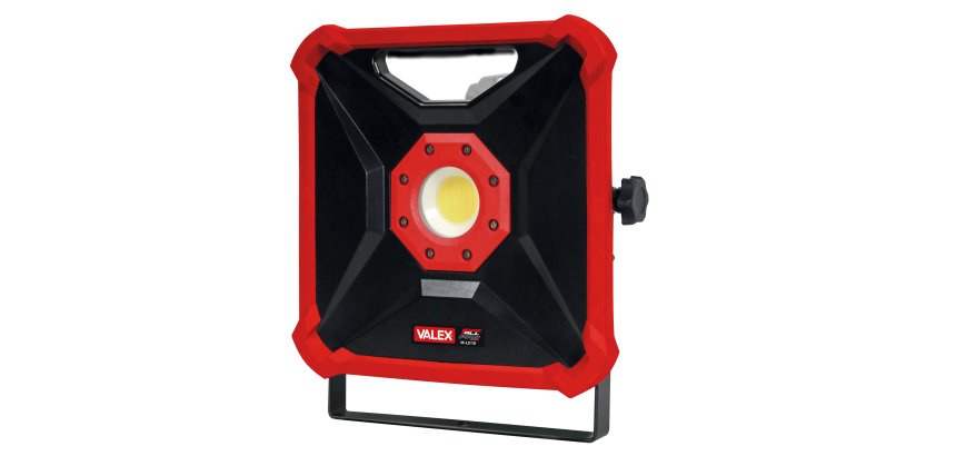 Faro led M-LD 18 - a batteria - 18 V - 26 x 23 x 7 cm - nero/rosso - Valex