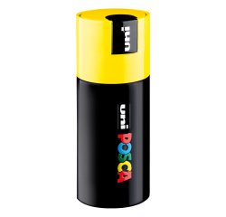 Marcatore Posca Pen PC1 - con coperchio giallo - punta extra fine 0,7 mm - colori assortiti - Uni Mitsubishi - gift box 9 pezzi