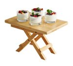 Stand richiudibile - 30 x 20 x18 cm - bamboo - colore naturale - Leone