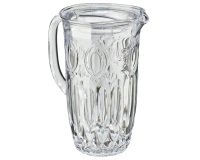 Caraffa decorata Milos - 1,7 L - metacrilato - trasparente - Leone