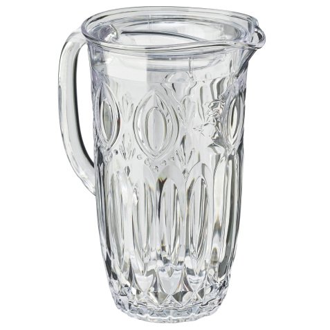 Caraffa decorata Milos - 1,7 L - metacrilato - trasparente - Leone