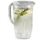 Caraffa decorata Milos - 1,7 L - metacrilato - trasparente - Leone