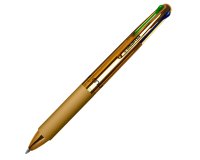 Penna a sfera 4 Multi Chrome - punta 1,00 mm - 4 colori  - metallic gold - Osama