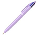 Penna sfera a scatto 4 Colori Pastel - 1.0 mm - Bic - conf. 12 pezzi