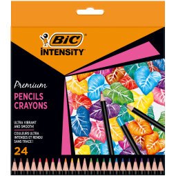 Matita Intensity Wood Premium - colori assortiti - Bic - conf. 24 pezzi