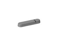 Poggiaposate - 8 x 2 x 1 cm - melamina - grigio - Leone - conf. 6 pezzi