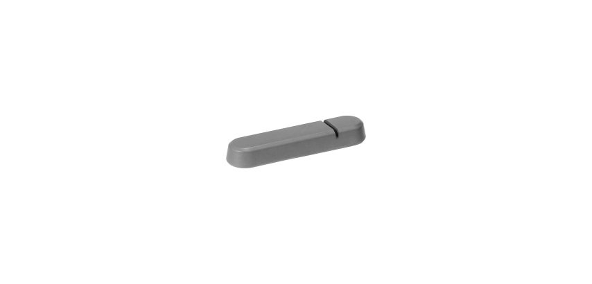 Poggiaposate - 8 x 2 x 1 cm - melamina - grigio - Leone - conf. 6 pezzi