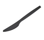 Coltello monouso in CPLA - 16 cm - nero - Leone - conf. 50 pezzi